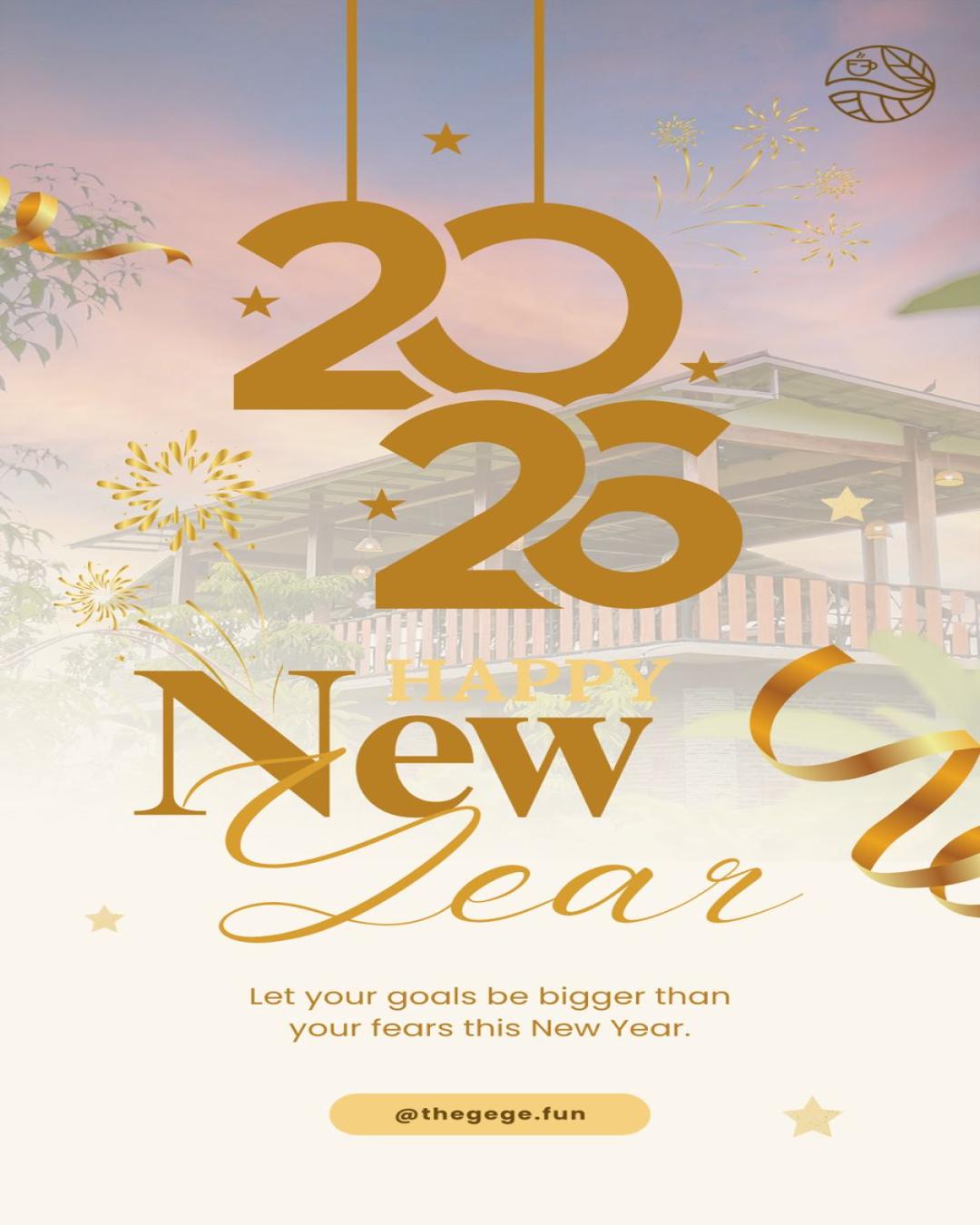 The Gege mengucapkan Selamat Tahun Baru 2026